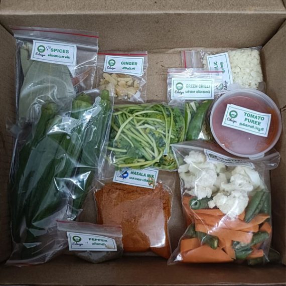 <span id="prdtsize">Cooking Kit for</span><br>  Bhindi Masala
