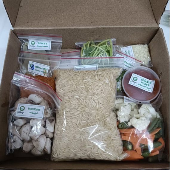 <span id="prdtsize">Cooking Kit for</span><br> Mushroom Biryani