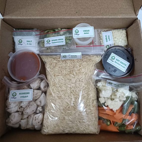 <span id="prdtsize">Cooking Kit for</span><br> Mushroom Fried Rice