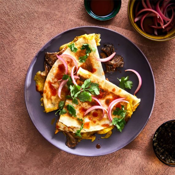 <span id="prdtsize">Cooking Kit for</span><br> Mushroom Quesadilla