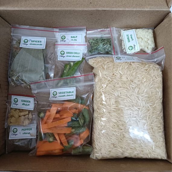 <span id="prdtsize">Cooking Kit for</span><br> Vegetable Pulao